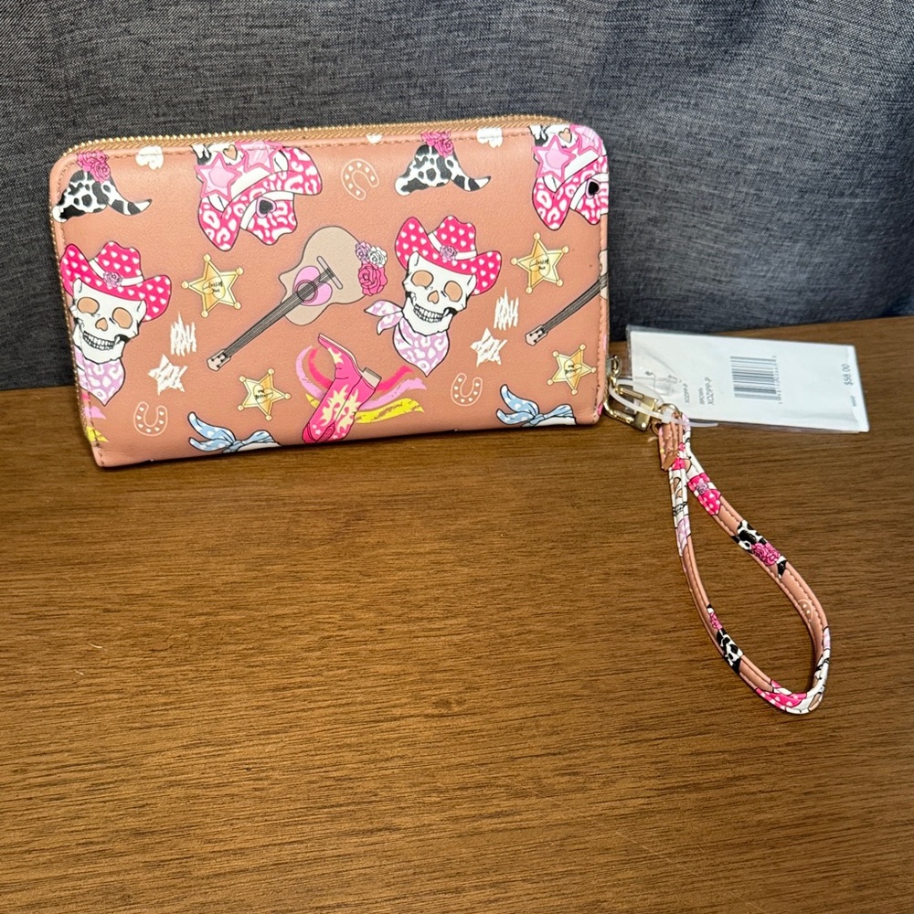 Betsey Johnson Punk Western Wristlet XoZipp-P - Picture 7 of 11